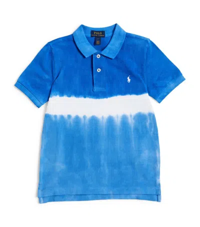 Ralph Lauren Kids' Tie-dye Polo Shirt (2-7 Years) In Blue