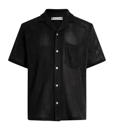 Allsaints Cotton Sortie Shirt In Black