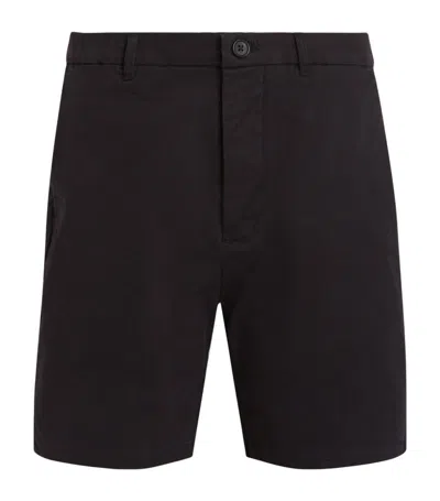 Allsaints Stretch-cotton Neiva Shorts In Black
