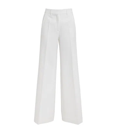 Me+em Flared Tailored Trousers In White