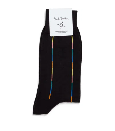 Paul Smith Signature Stripe Socks In Black
