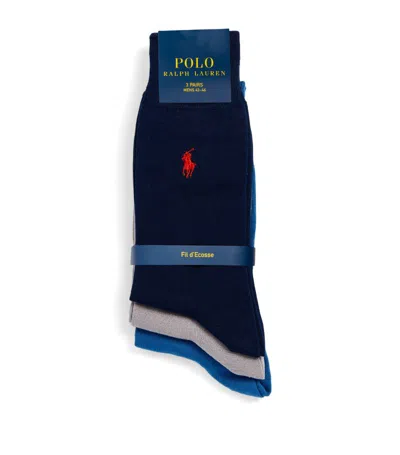 Polo Ralph Lauren Polo Pony Socks (pack Of 2) In Multi