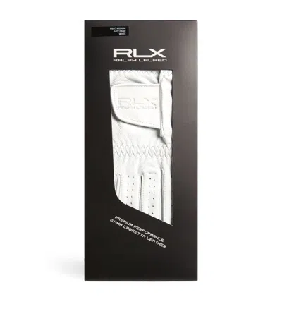 Ralph Lauren Leather Golf Glove In White