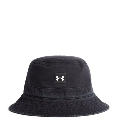 Under Armour Logo Bucket Hat In Black