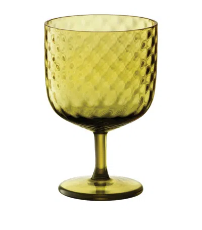 Lsa International Set Of 2 Dapple Wine Glasses (325ml) In Green