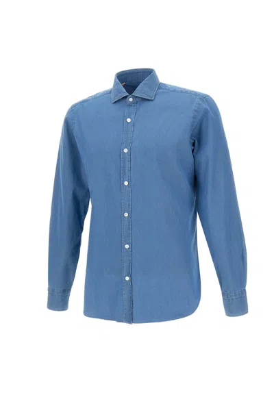 Barba Napoli Dandy Life Cotton Shirt In Blue
