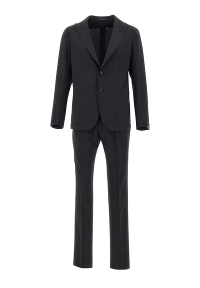 Tagliatore Fresh Wool Two-piece Suit In Black