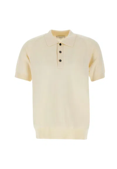 Lardini Cotton And Viscose Polo Shirt In White