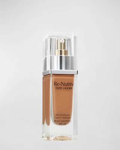 Estée Lauder Re-nutriv Ultra Radiance Liquid Foundation Spf 20 In N Amber Honey (deep With Neutral Subtle 
