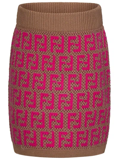 Fendi Kids Skirt In Pink