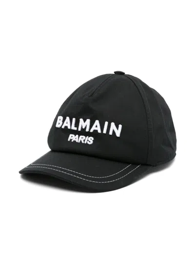 Balmain Paris Kids Hat In Black