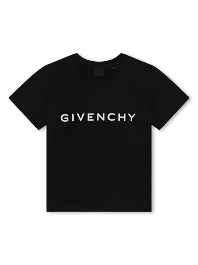 Givenchy Kids' 4g Logo印花t恤 In B Nero