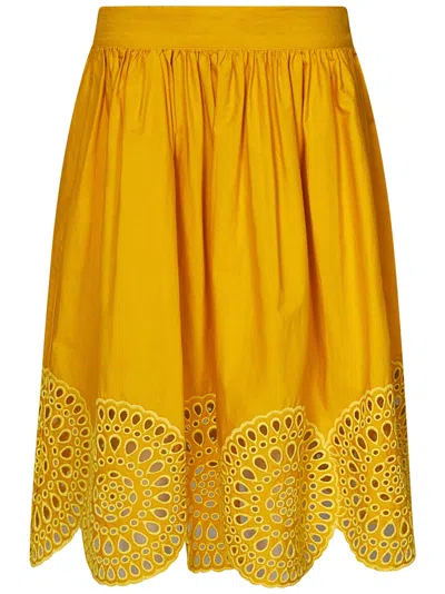 Stella Mccartney Junior Kids'  Skirt In Yellow