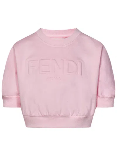 Fendi Kids Sweatshirt In Pink