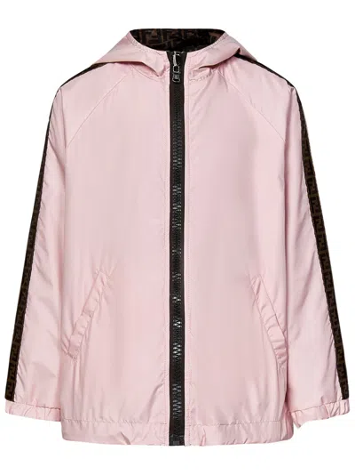 Fendi Kids Jacket In Pink
