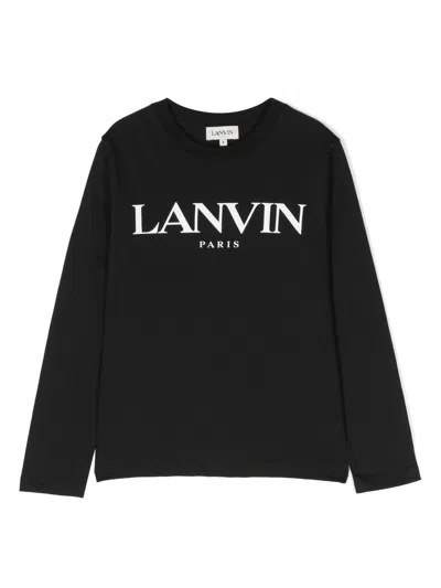 Lanvin Kids Sweatshirt In Black