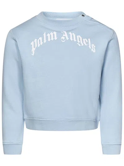 Palm Angels Kids Sweatshirt In Blue