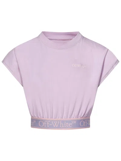 Off-white Kids T-shirt In Lilac