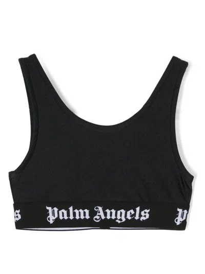 Palm Angels Kids Top In Black