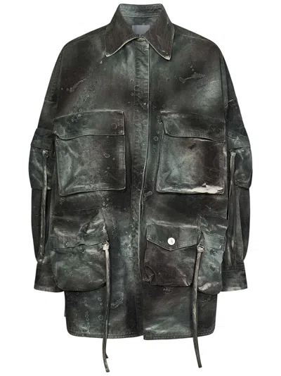 Attico The  ''fern'' Jacket In Gray