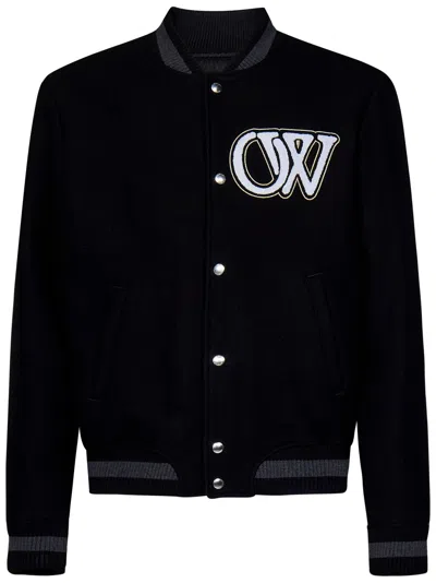 Off-white Varsity Jacket In Black
