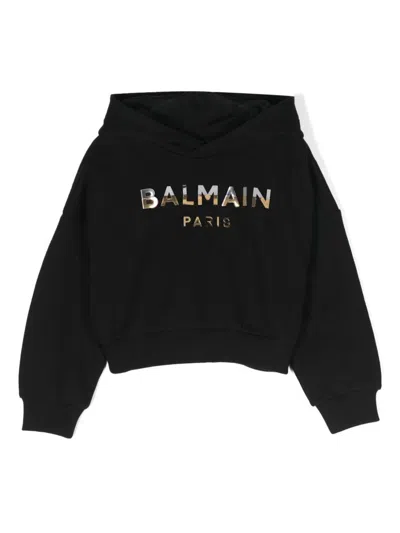 Balmain Paris Kids Sweatshirt In Black
