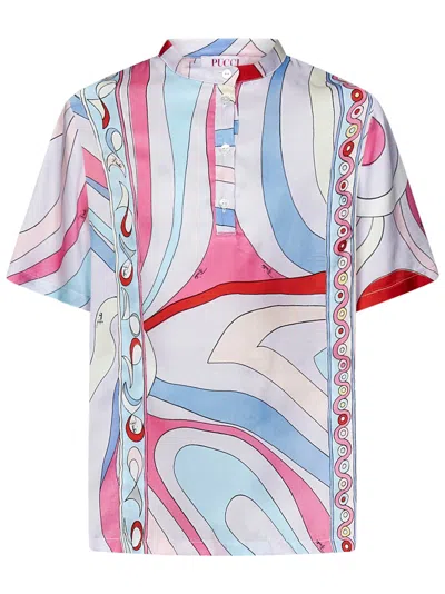 Emilio Pucci Emilion Pucci Kids Shirt In White