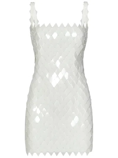 Attico Rue Mini Dress In White