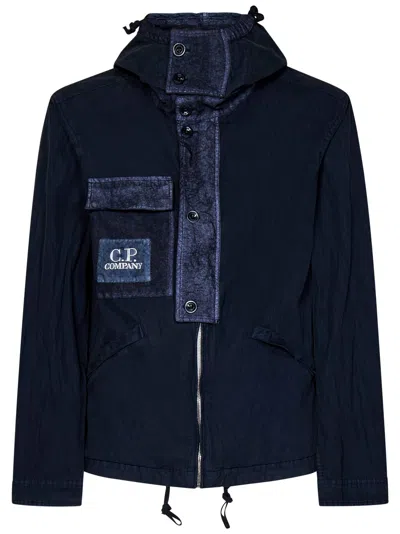 C.p. Company Jacket In Blue