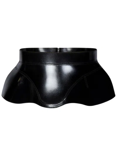 Alexander Mcqueen Corset Belt In Black