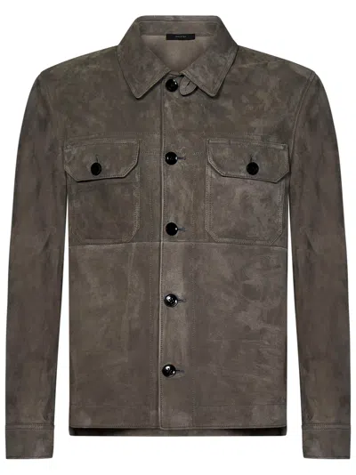 Tom Ford Jacket In Brown