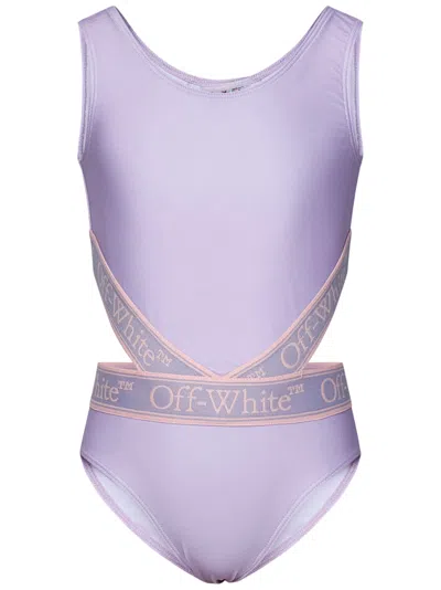 Off-white Kids Swimsuit In Lilac