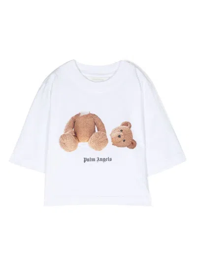 Palm Angels Kids T-shirt In White