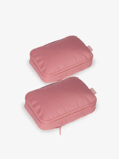 Calpak Small Compression Packing Cubes In Tea Rose