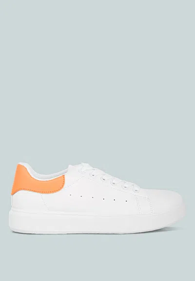 London Rag Enora Comfortable Lace Up Sneakers In White