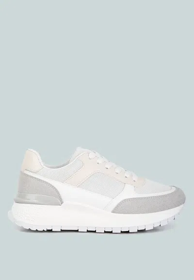 London Rag Nairobi The Non-ordinary Lace Up Sneakers In White