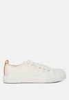 London Rag Sway Chunky Sole Knitted Textile Sneakers In White