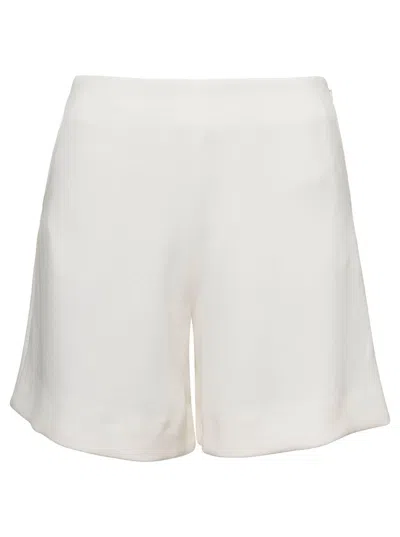 Mvp Wardrobe 'kennet' White Shorts With Invisible Zip Woman