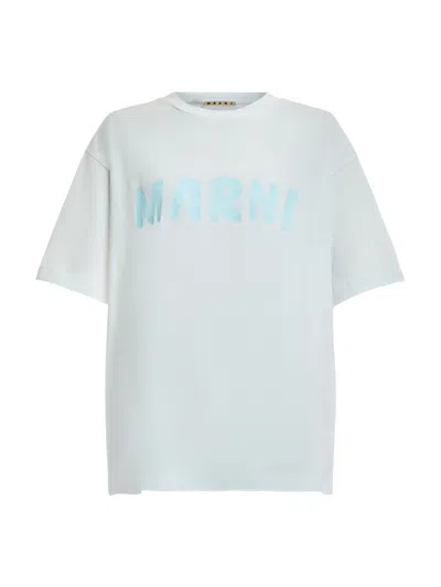 Marni Women's Short Sleeve T-shirt In White