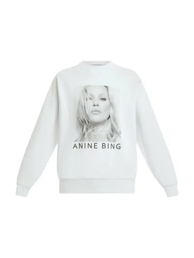 Anine Bing Ramona Sweatshirt In White