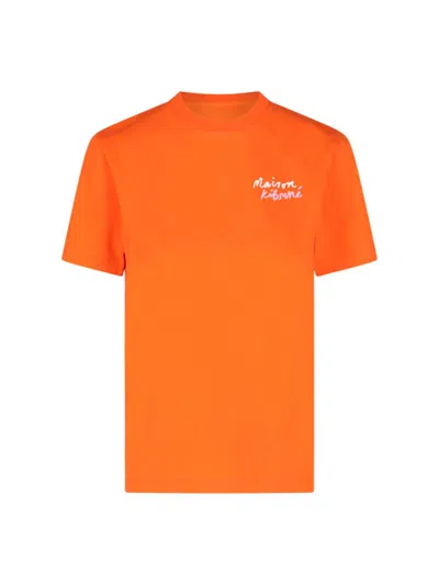 Maison Kitsuné Maison Kitsune' T-shirts And Polos In Orange
