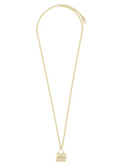 Marc Jacobs Mini Icon Necklace "the Tote Bag" In Gold