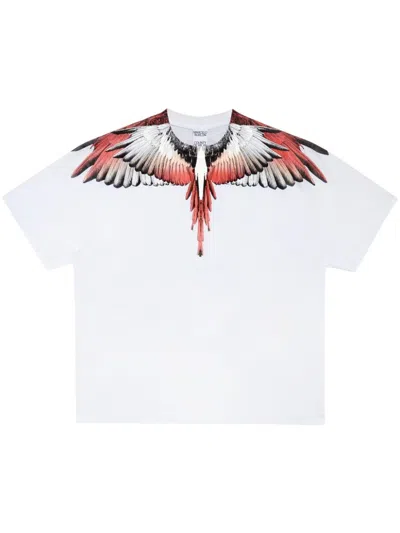 Marcelo Burlon County Of Milan Icon Wings-print Cotton T-shirt In ホワイト