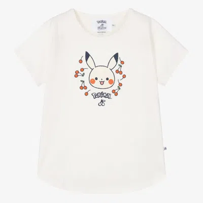 Bonpoint Teen Girls Ivory Pokémon Cotton T-shirt