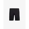 Arne Tailored Mid-rise Stretch-cotton Shorts In Black