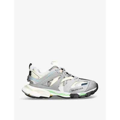 Balenciaga Track Nylon And Mesh Low-top Trainers In Grey Mixed
