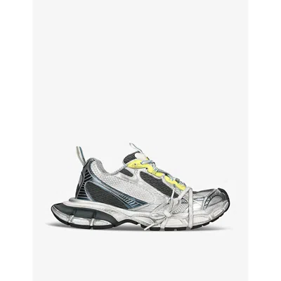 Balenciaga 3xl Panelled Mesh Low-top Trainers In White/oth