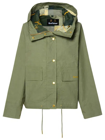 Barbour 'nith' Green Cotton Jacket