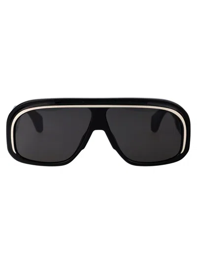 Palm Angels Eyewear Reedley Shield Frame Sunglasses In Black