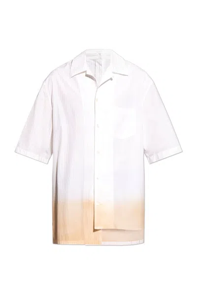 Lanvin Tie-dye Cotton Shirt In White